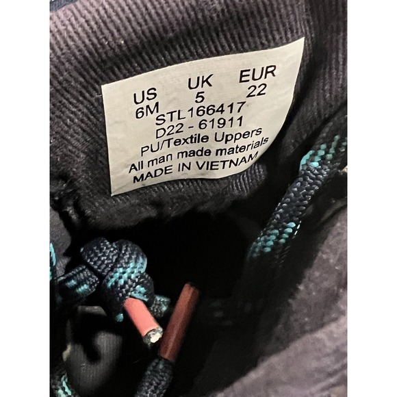 Girls Sperry Saltwater Boot Rain Navy Multi Size 6 M Toddler - Picture 6 of 6